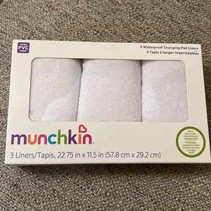 Brand New Munchkin 3 Waterproof Changing Pad Liners